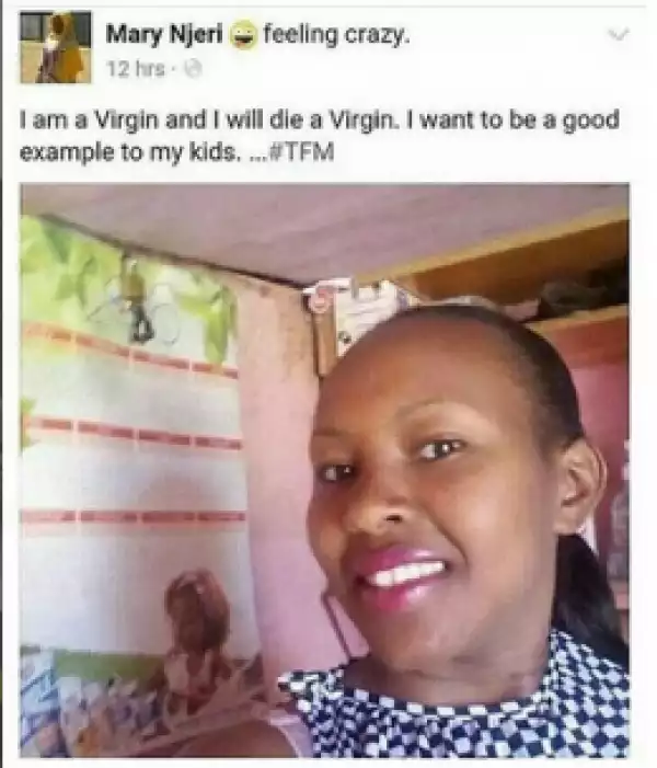 What Is This Woman Up To? She Want To Die As A Virgin And Still Have Kids ? LOL!